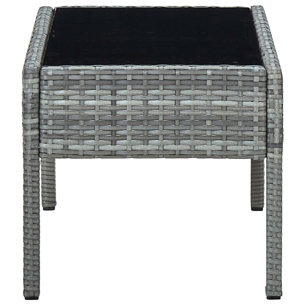 Garden Table 75X40X37 Cm Poly Rattan