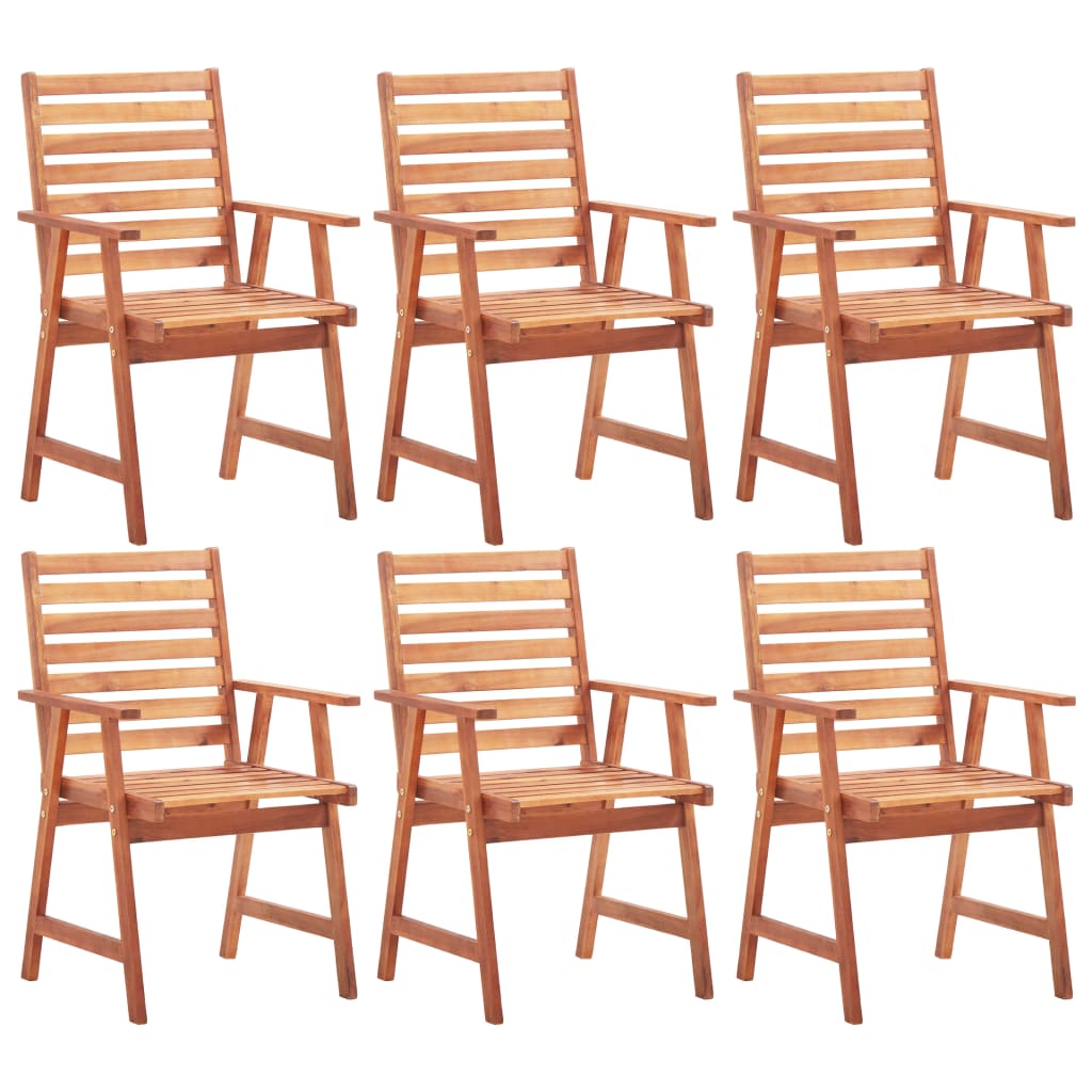 Outdoor Dining Chairs 3 Pcs Solid Acacia Wood