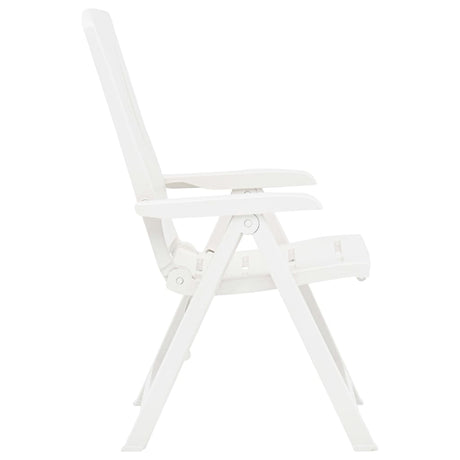 Garden Reclining Chairs 2 Pcs Plastic