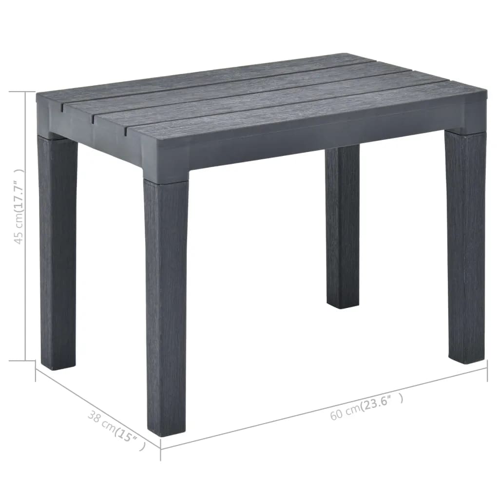 Garden Table With 2 Benches Plastic