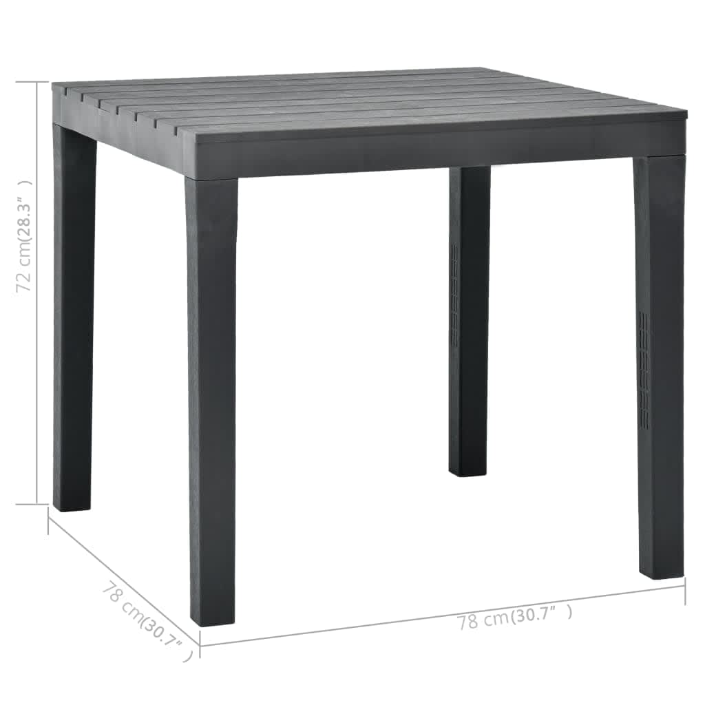 Garden Table With 2 Benches Plastic