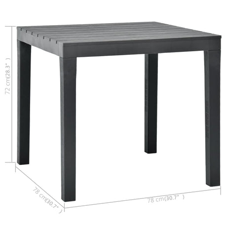 Garden Table With 2 Benches Plastic
