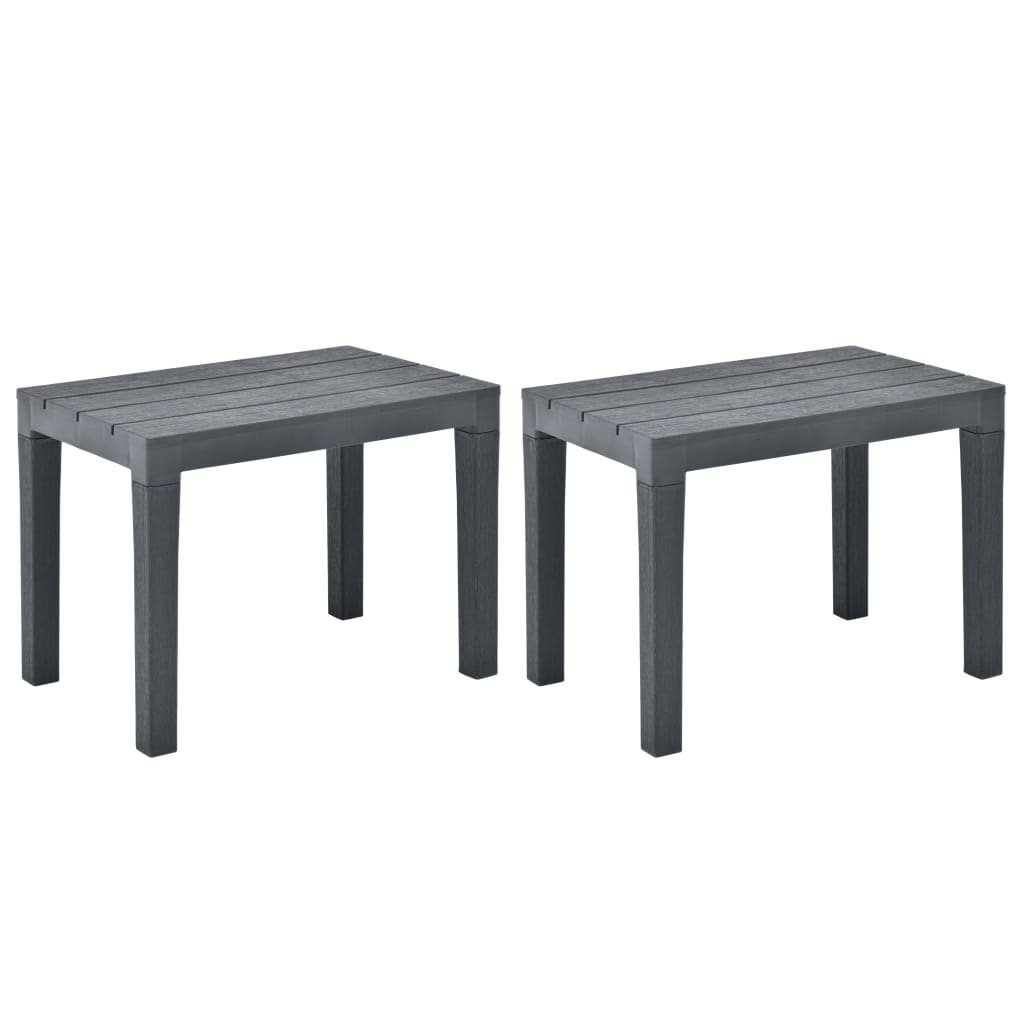 Garden Benches 2 Pcs Plastic