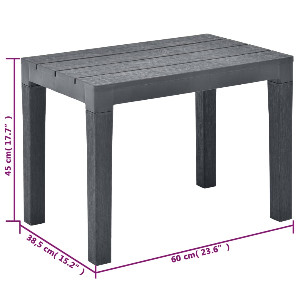 Garden Benches 2 Pcs Plastic