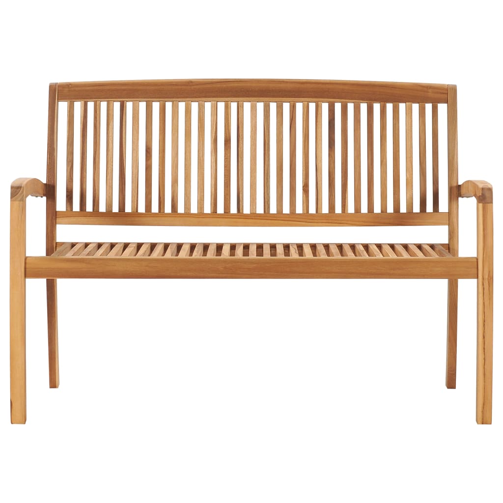 2-Seater Stacking Garden Bench Solid Teak Wood
