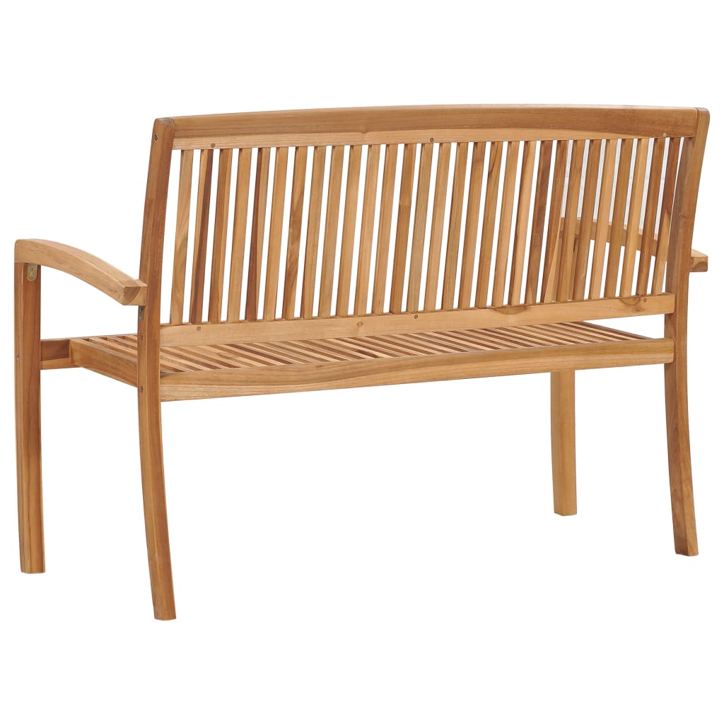 2-Seater Stacking Garden Bench Solid Teak Wood