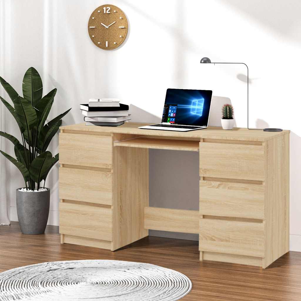 Writing Desk 140X50X77 Cm Engineered Wood