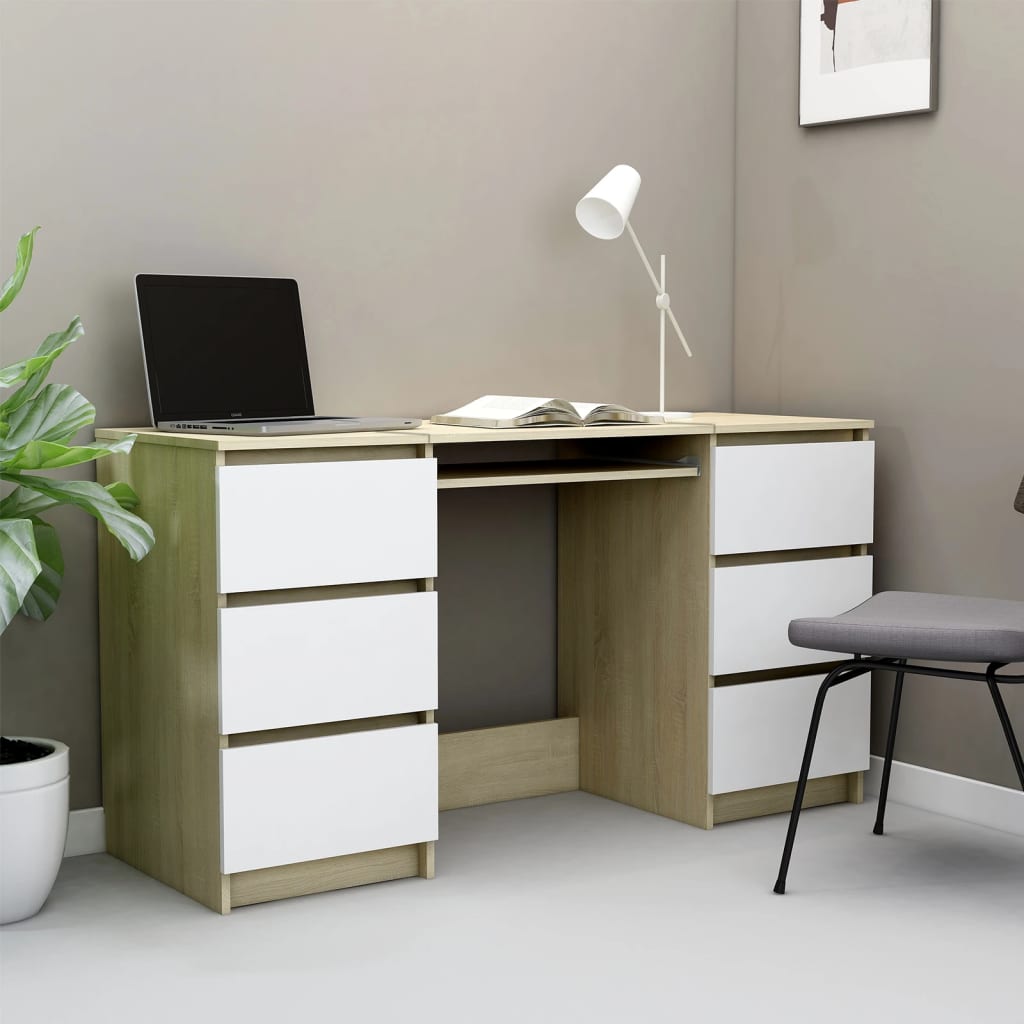 Writing Desk 140X50X77 Cm Engineered Wood