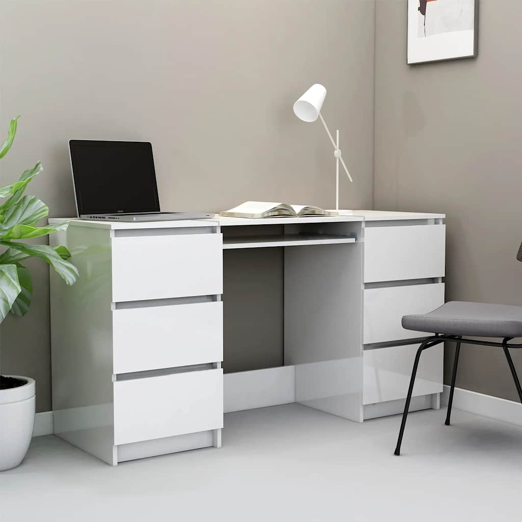 Writing Desk 140X50X77 Cm Engineered Wood