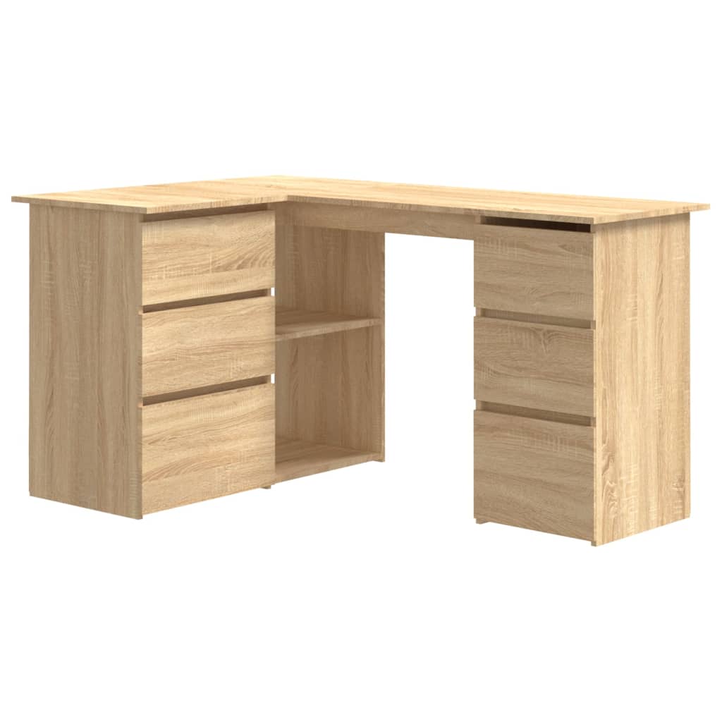 Corner Desk 145X100X76 Cm Engineered Wood