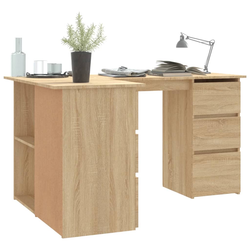 Corner Desk 145X100X76 Cm Engineered Wood