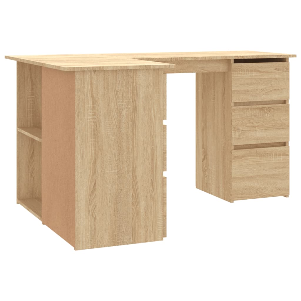 Corner Desk 145X100X76 Cm Engineered Wood