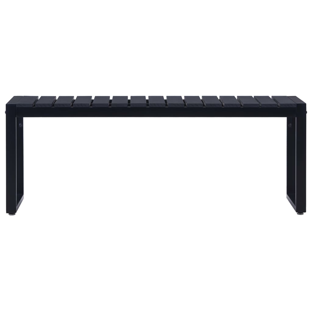 Garden Bench 120.5 Cm Ps Board Black