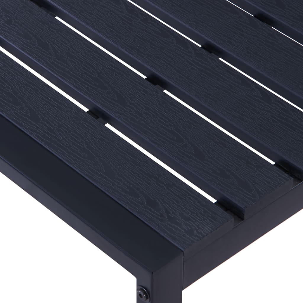 Garden Bench 120.5 Cm Ps Board Black