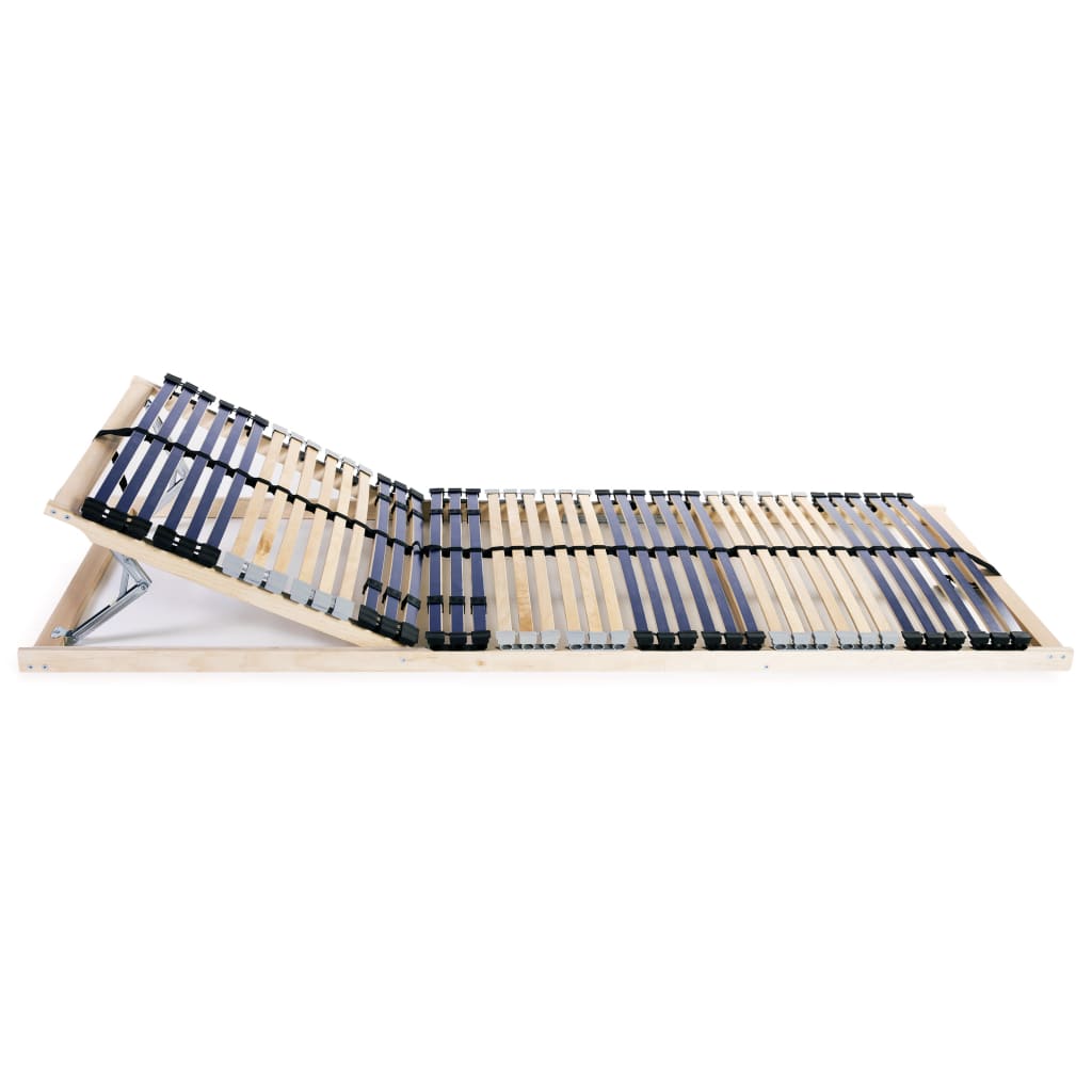 Slatted Bed Bases Without Mattress 2 Pcs With