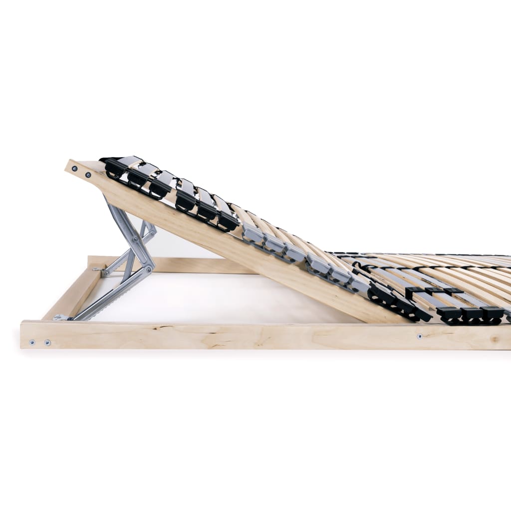 Slatted Bed Bases Without Mattress 2 Pcs With