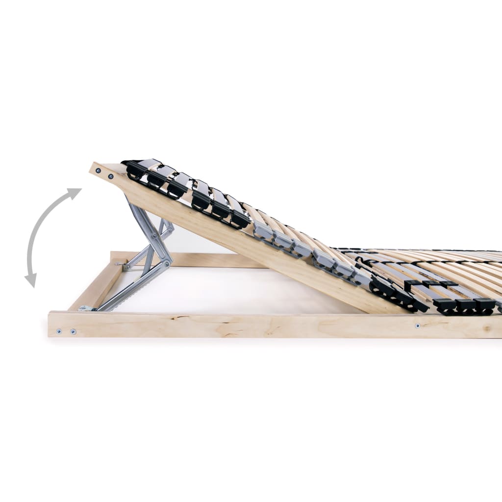 Slatted Bed Bases Without Mattress 2 Pcs With