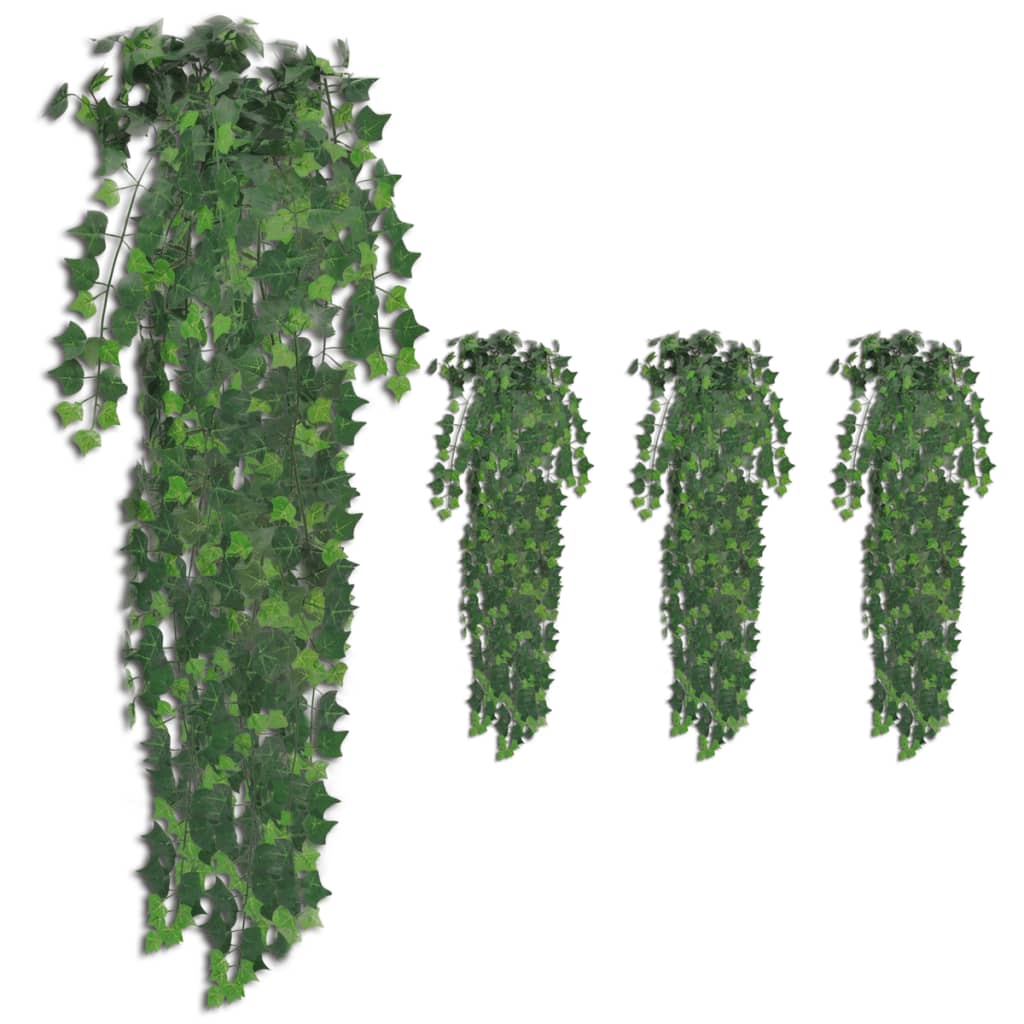 2 Pcs Artificial Ivy Bush 90 Cm Variegated