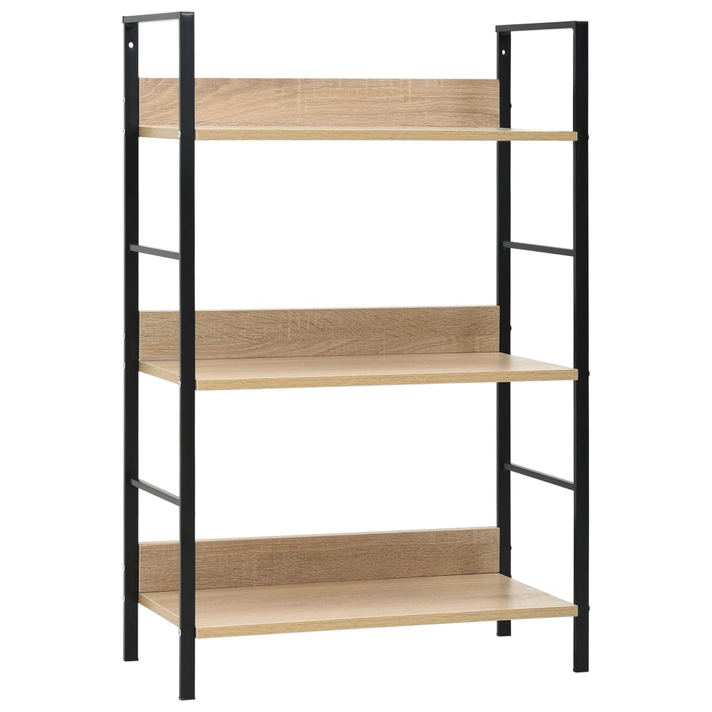 3-Layer Book Shelf 60X27.6X Engineered Wood