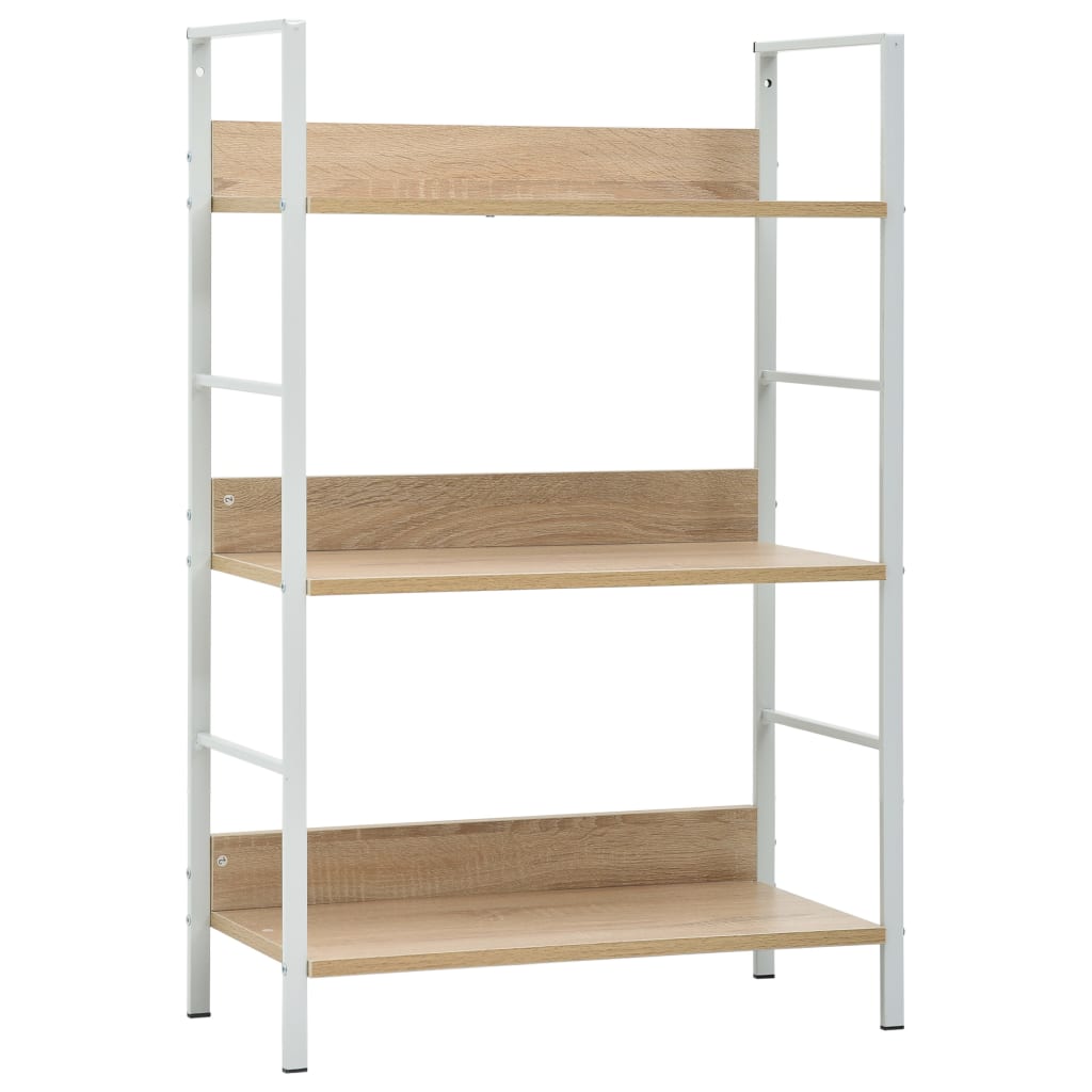 3-Layer Book Shelf 60X27.6X Engineered Wood