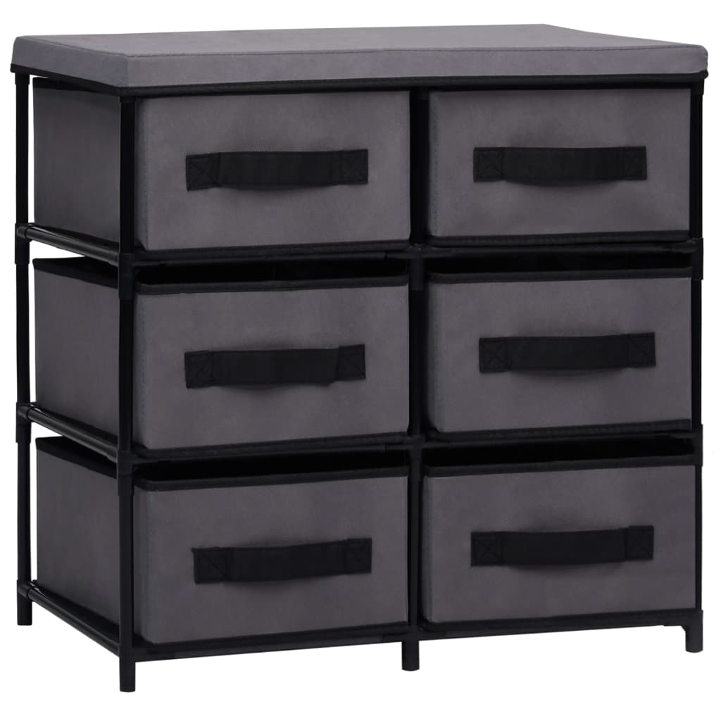 Storage Cabinet With 6 Drawers 55X29X55 Cm Steel
