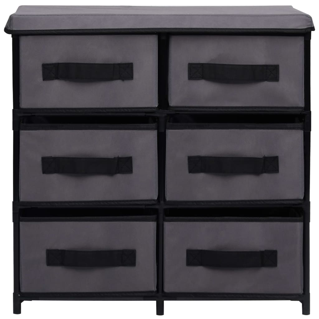 Storage Cabinet With 6 Drawers 55X29X55 Cm Steel