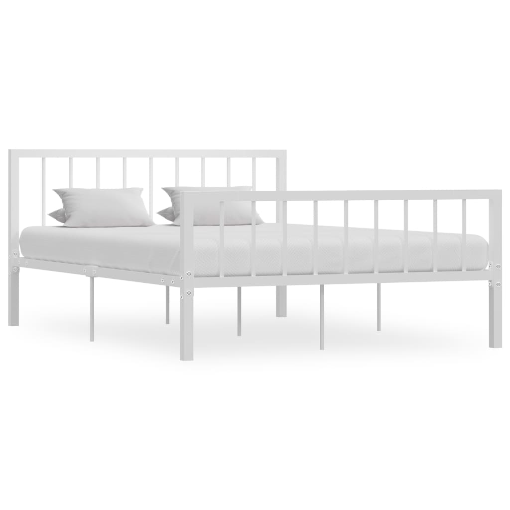 284567 Bed Frame Without Mattress Metal Super King