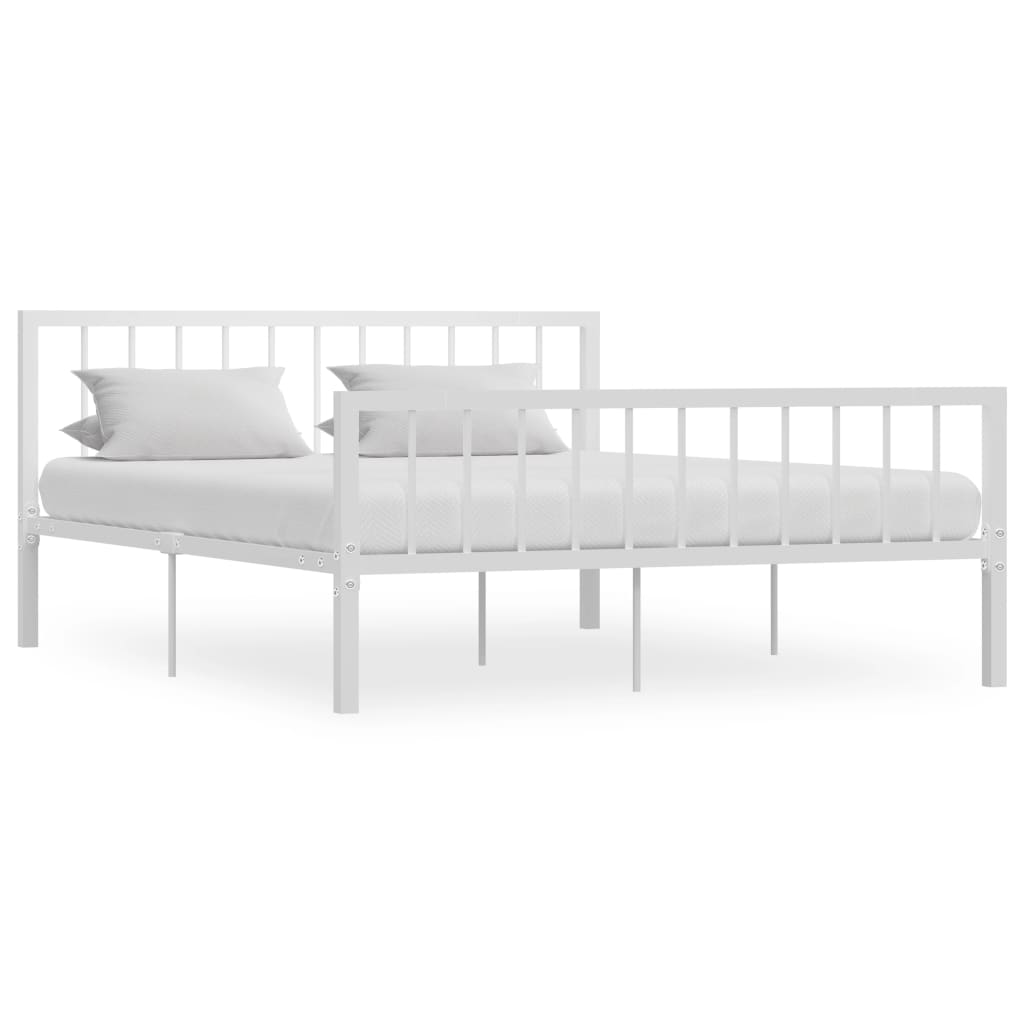 284567 Bed Frame Without Mattress Metal Super King