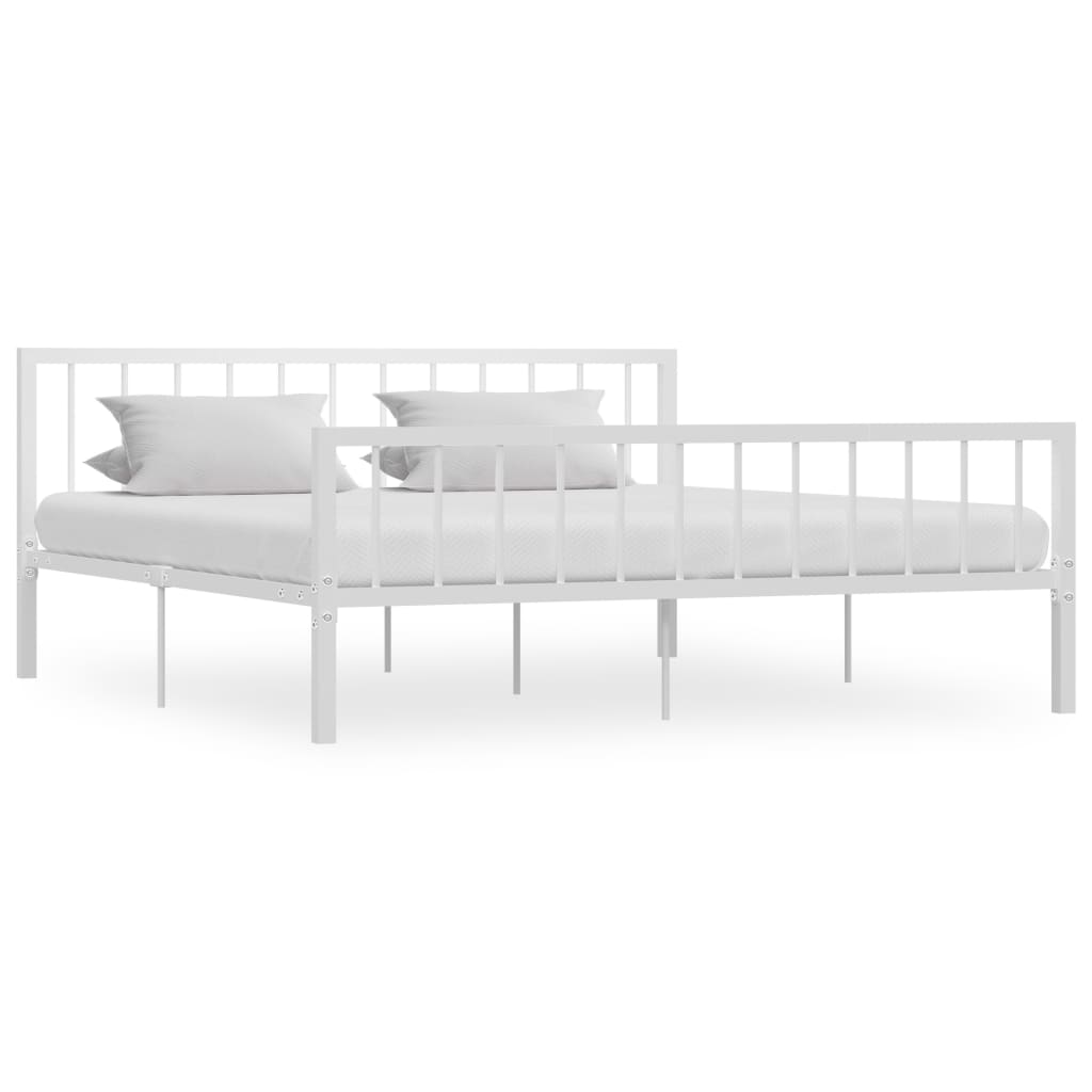 284567 Bed Frame Without Mattress Metal Super King