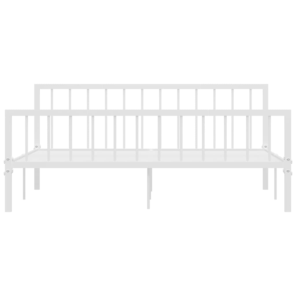 284567 Bed Frame Without Mattress Metal Super King