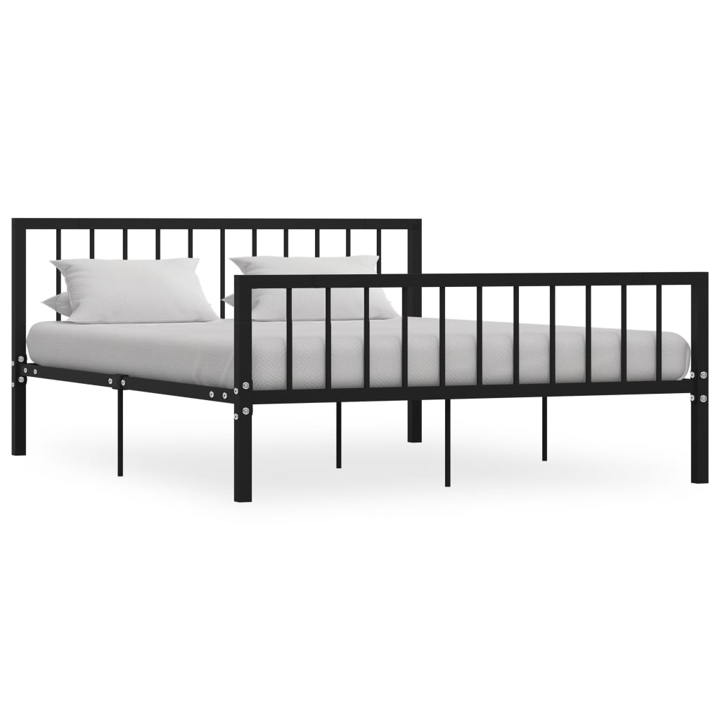 284567 Bed Frame Without Mattress Metal Super King