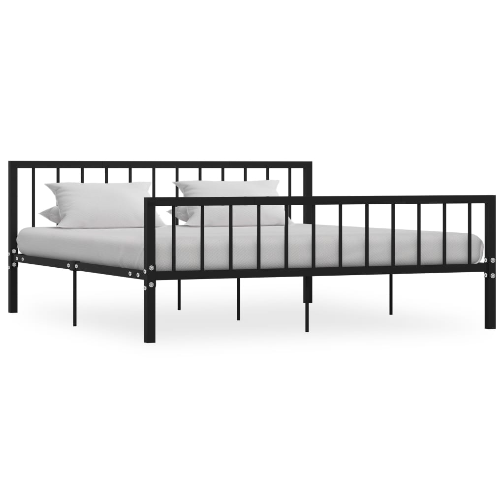 284567 Bed Frame Without Mattress Metal Super King