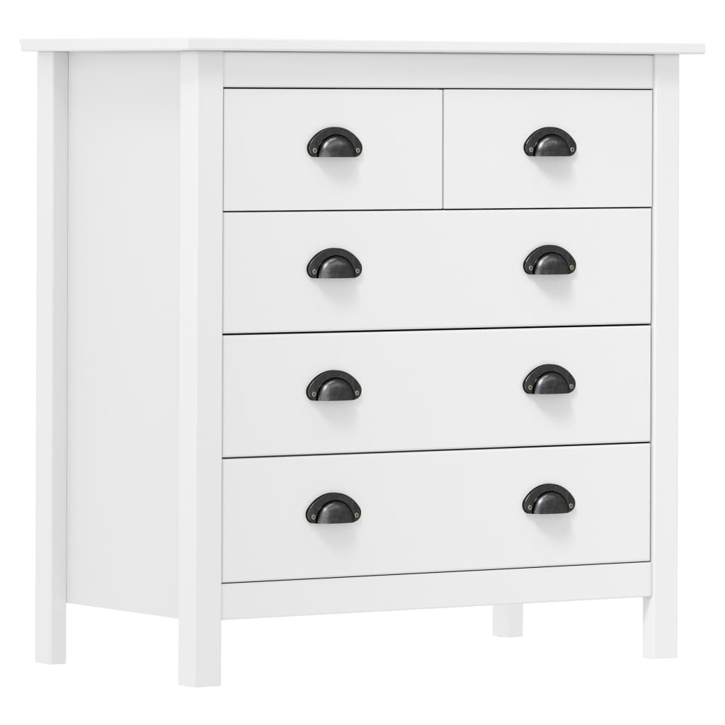 Sideboard Hill White Solid Pine Wood
