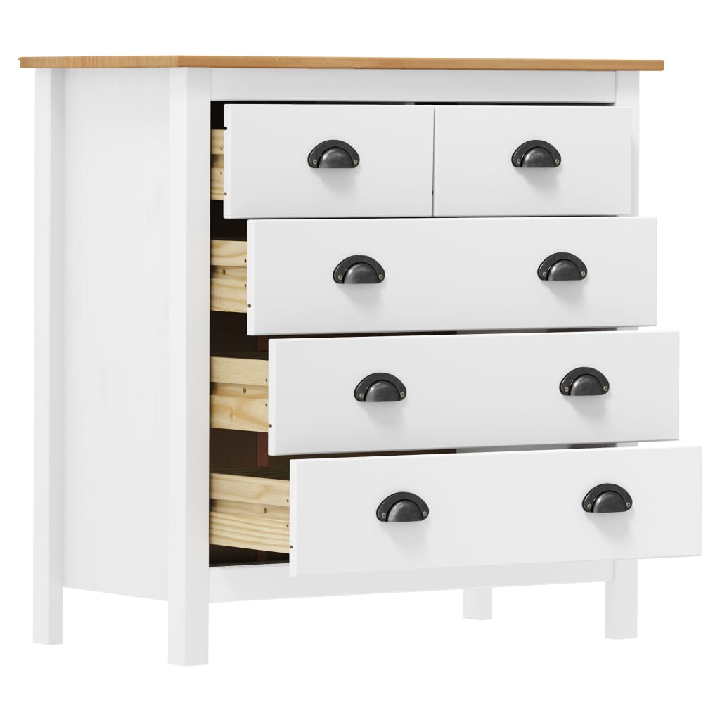 Sideboard Hill White Solid Pine Wood