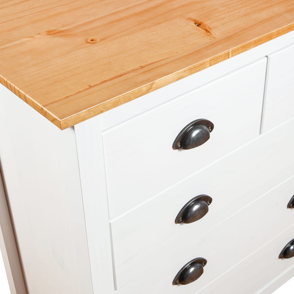 Sideboard Hill White Solid Pine Wood