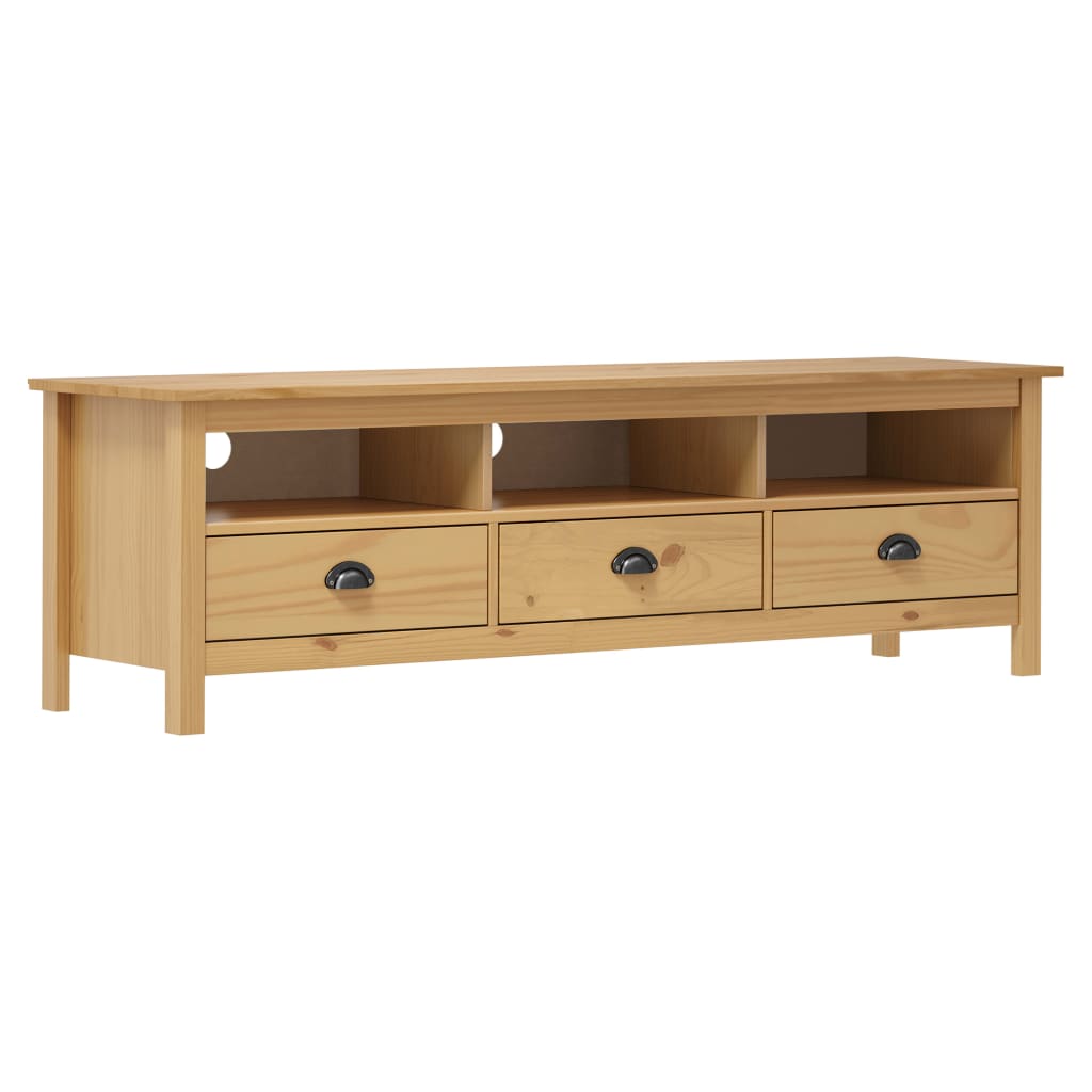 Tv Cabinet Hill Honey 158X40X47 Cm Solid Pine Wood