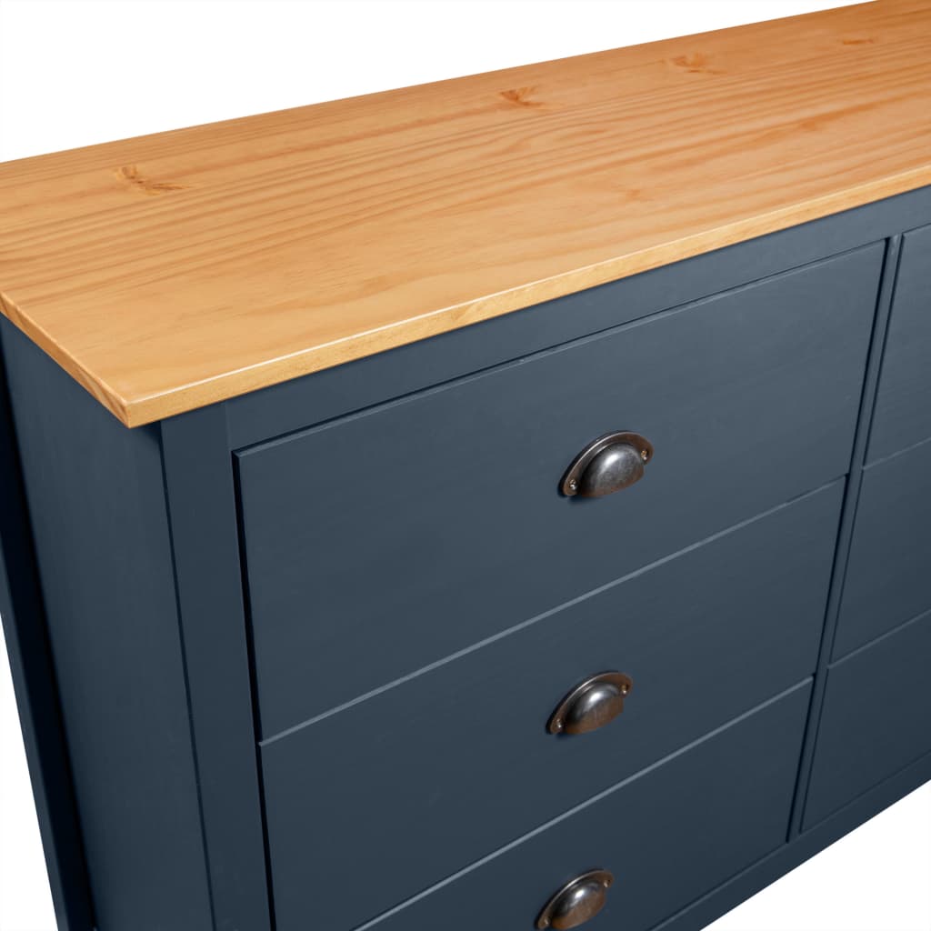 Sideboard Hill 125X40X80 Cm Solid Pine Wood