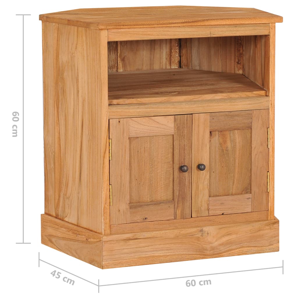Corner Sideboard 60X45X60 Cm Solid Teak Wood