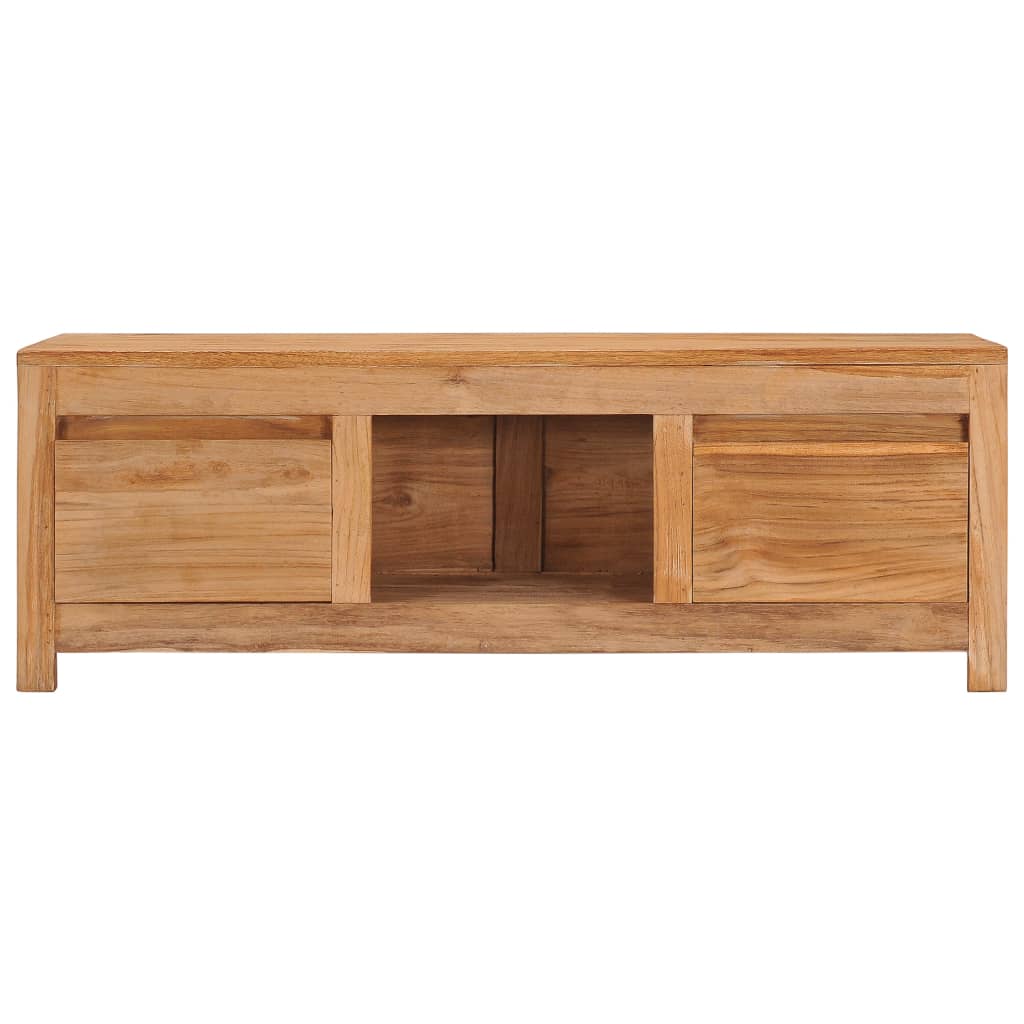 Tv Cabinet 100X30X35 Cm Solid Teak Wood