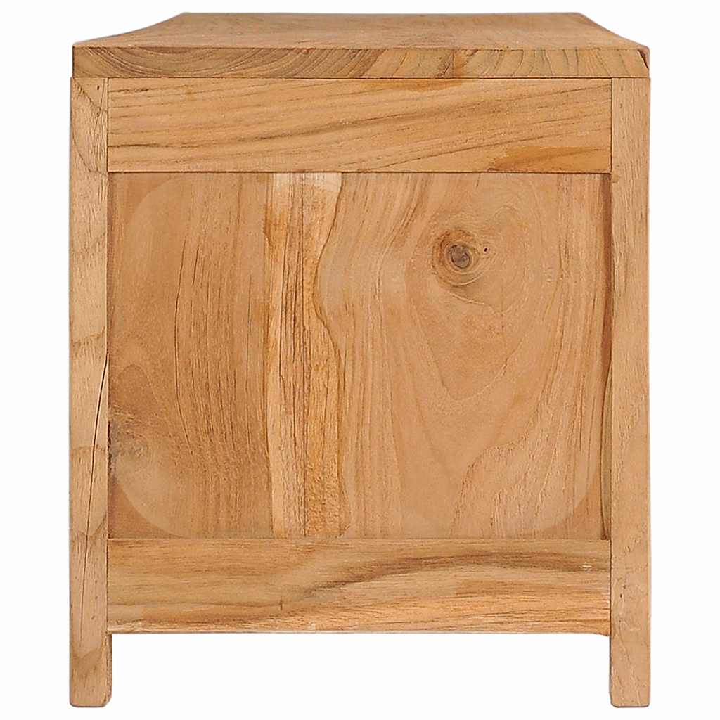 Tv Cabinet 115X30X35 Cm Solid Teak Wood