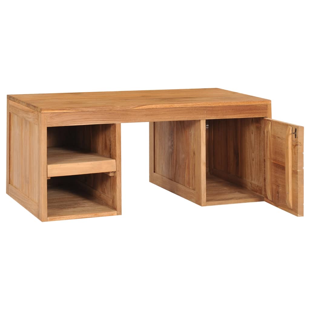 Coffee Table 90X50X40 Cm Solid Teak Wood