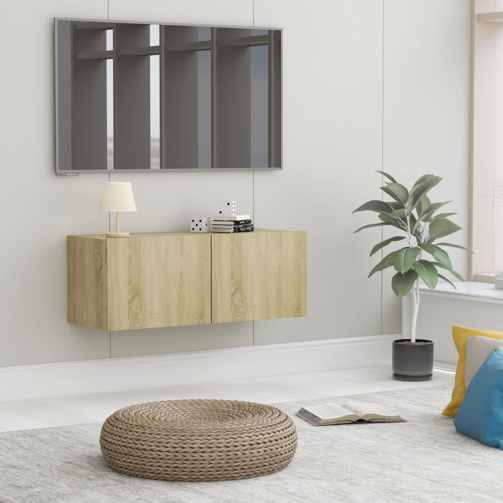 Tv Wall Cabinet 120X30X30 Cm Engineered Wood