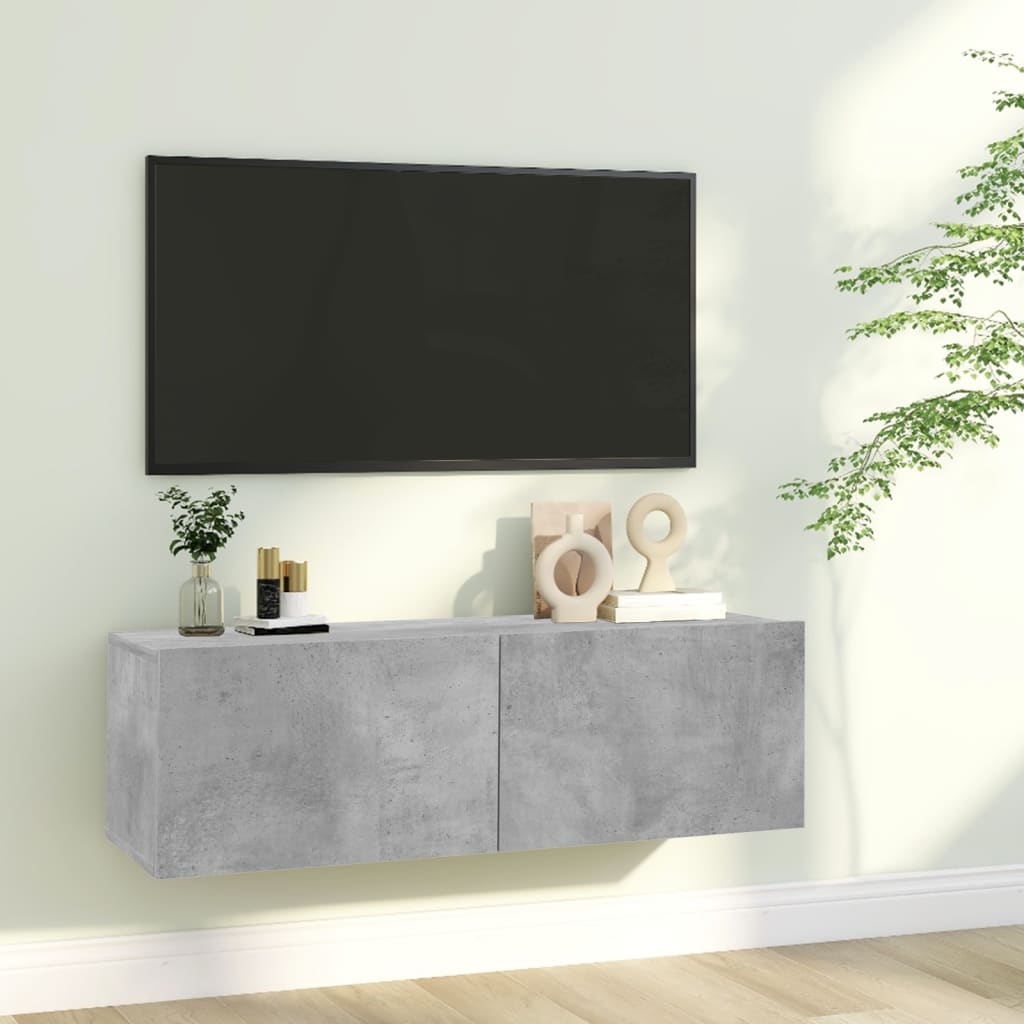 Tv Wall Cabinet 120X30X30 Cm Engineered Wood