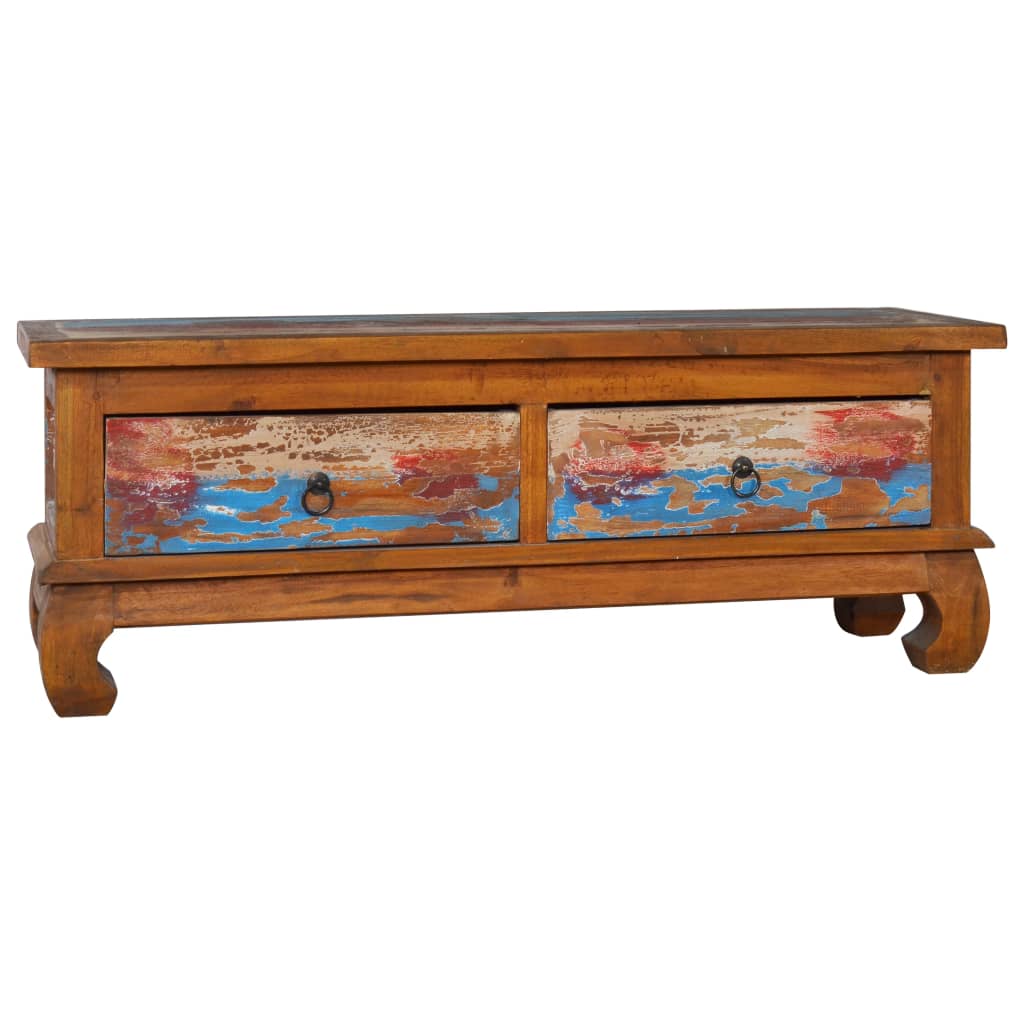Tv Cabinet 110X35X40 Cm Reclaimed Teak Wood