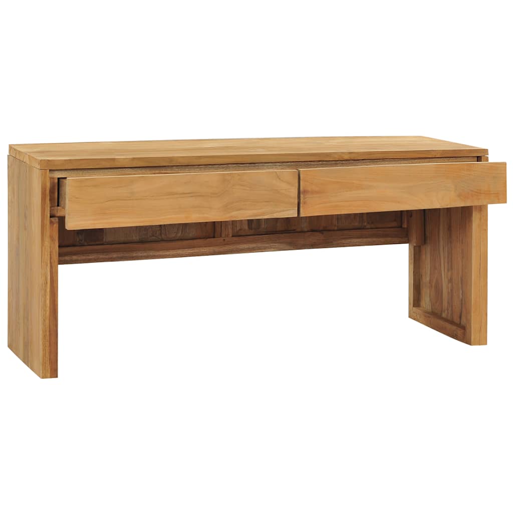 Tv Cabinet 100X35X45 Cm Solid Teak Wood