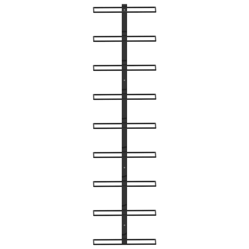 Wall-Mounted Wine Rack For 9 Bottles Iron