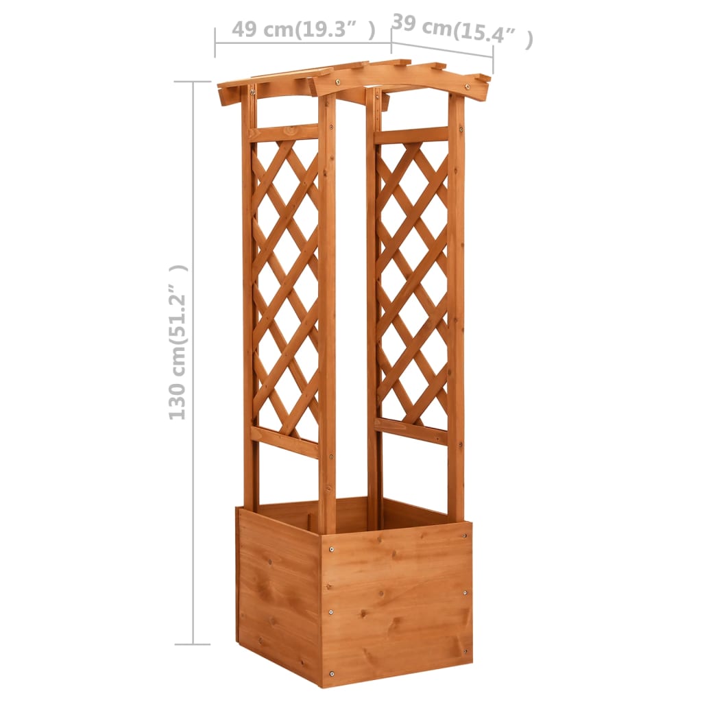 Trellis Planter With Arch Firwood