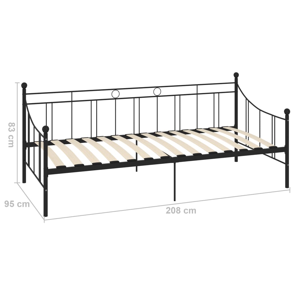 284669 Daybed Frame Without Mattress Metal