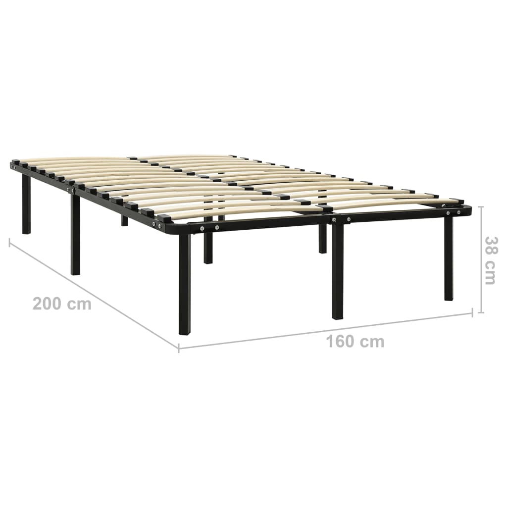 Bed Frame Without Mattress Black Metal