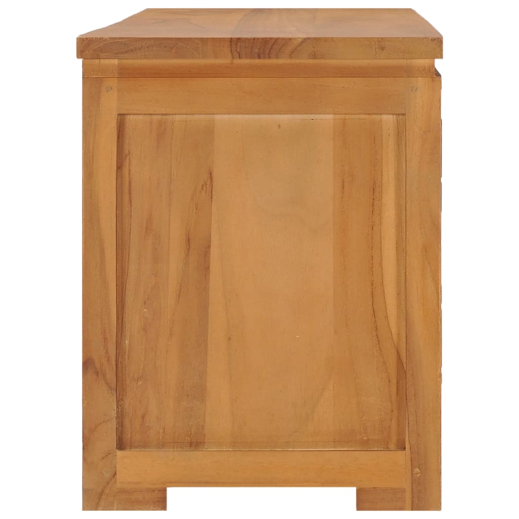 Tv Cabinet 110X30X40 Cm Solid Teak Wood